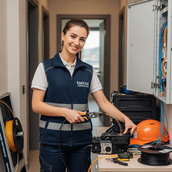 Daireye Fiber Kablo Çekme Hizmeti 11 Daireye Fiber Kablo Çekme Hizmeti