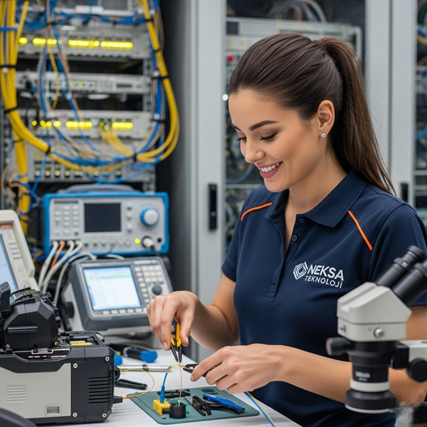 Fiber Kablo Ucu Tamiri 12 Fiber Kablo Ucu Tamiri